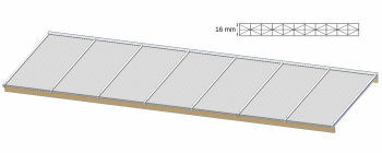 Overkapping dak maken zelfdragend tot 300 cm