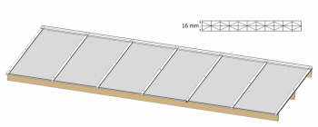 Atlas Acomfa dakpakket voor terrasoverkapping VALUE